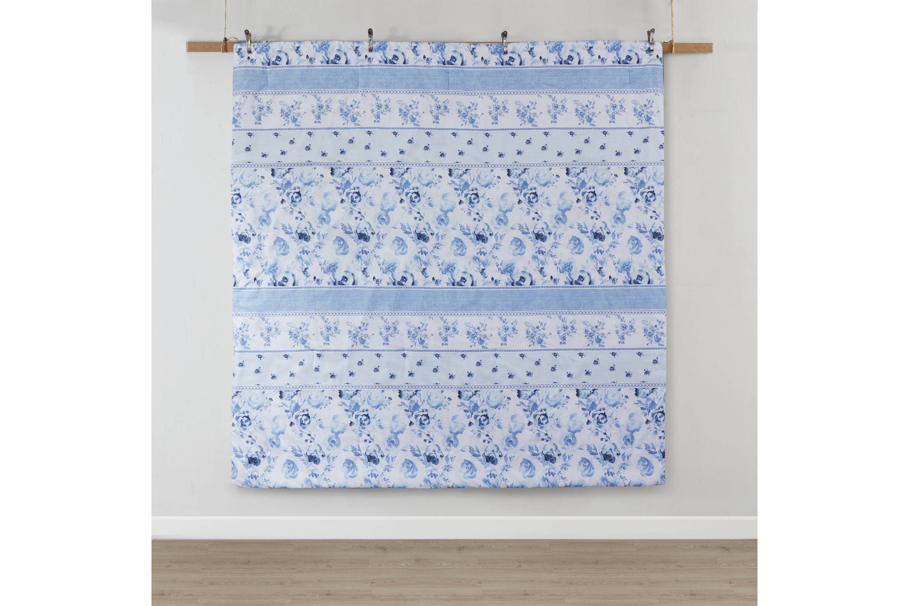 Christa Floral Striped Comforter Set