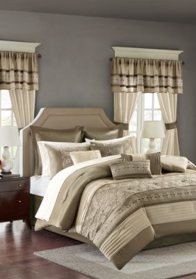 Madison Park Essentials Jelena 24 Piece Complete Comforter Set Natural Belk