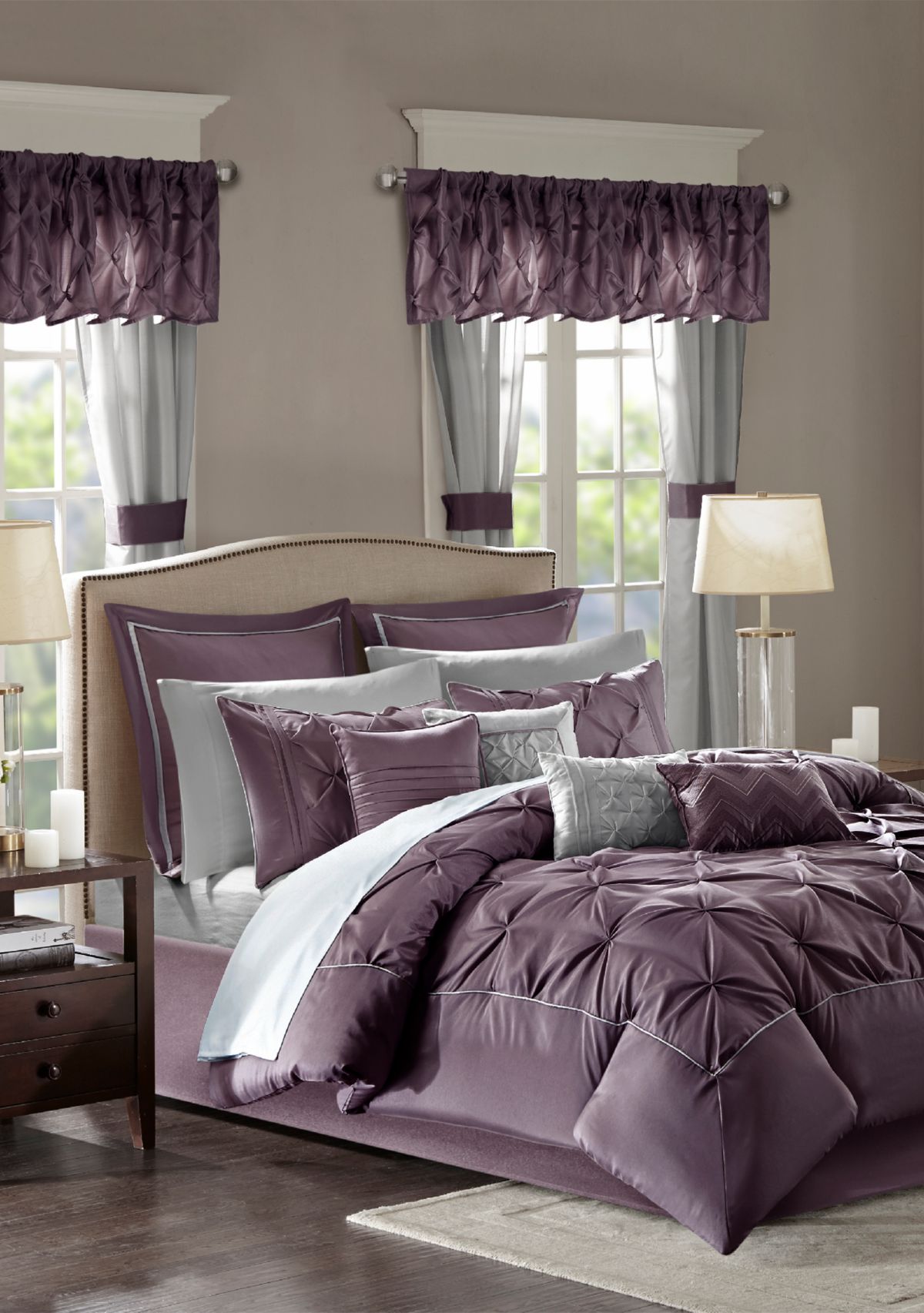 Joella Luxurious Lavish Tufted 24 Piece Room in a Bag