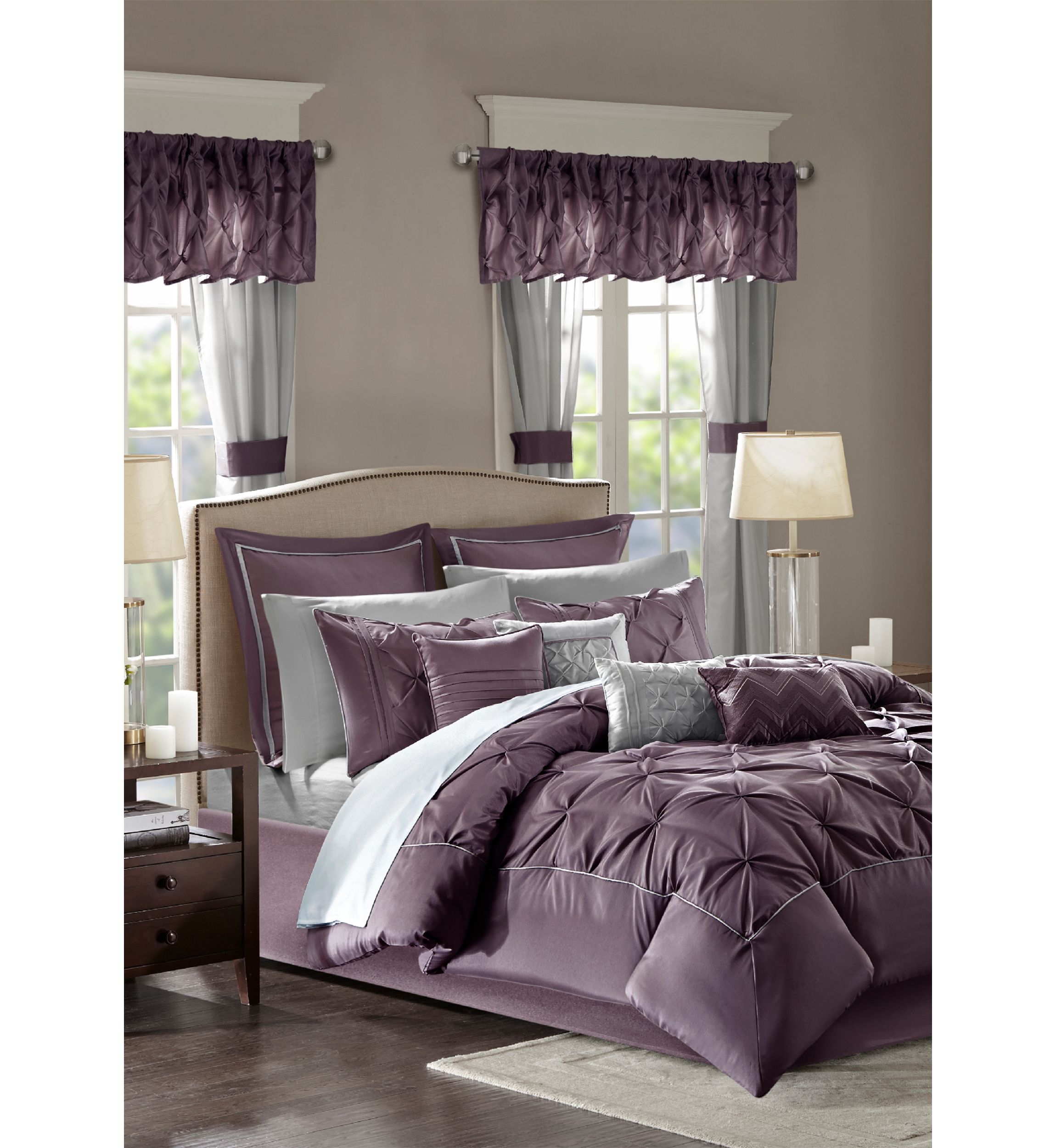 Joella Luxurious Lavish Tufted 24 Piece Room in a Bag