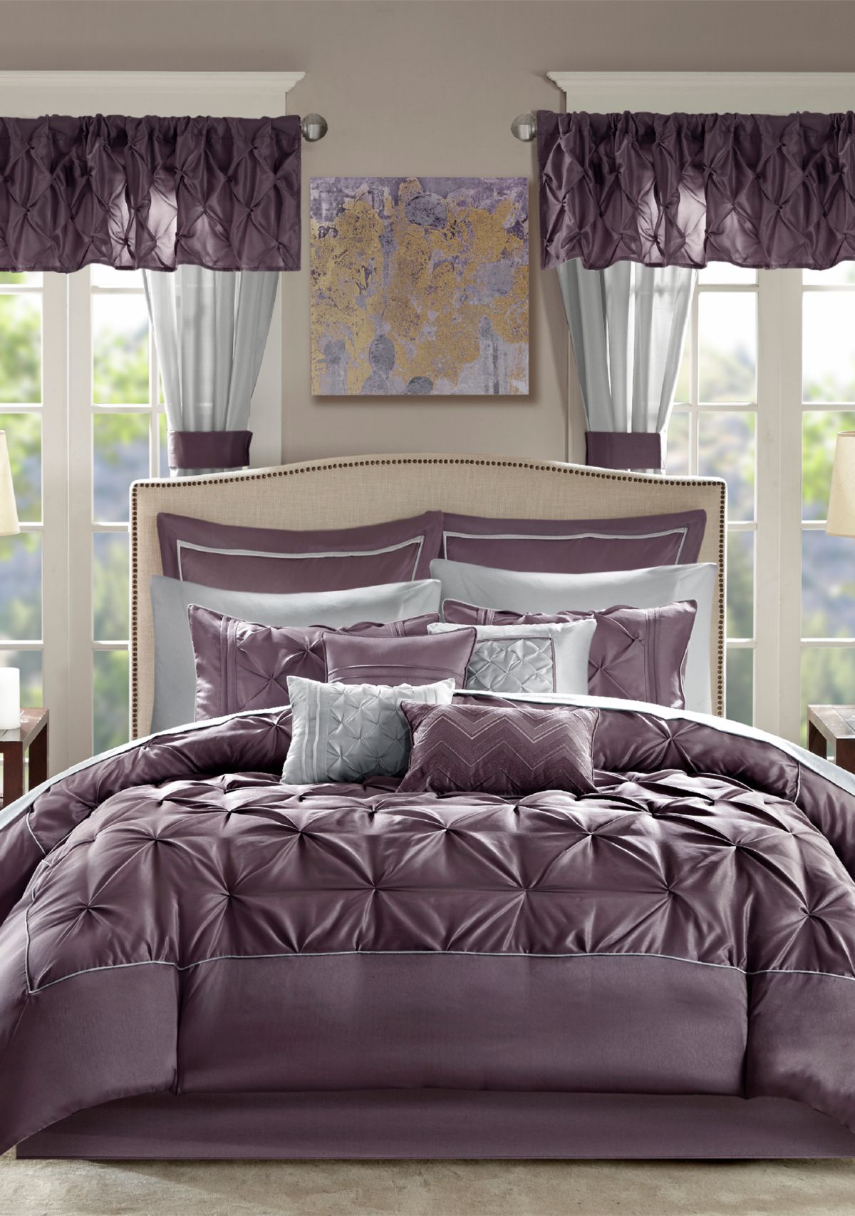 Joella Luxurious Lavish Tufted 24 Piece Room in a Bag