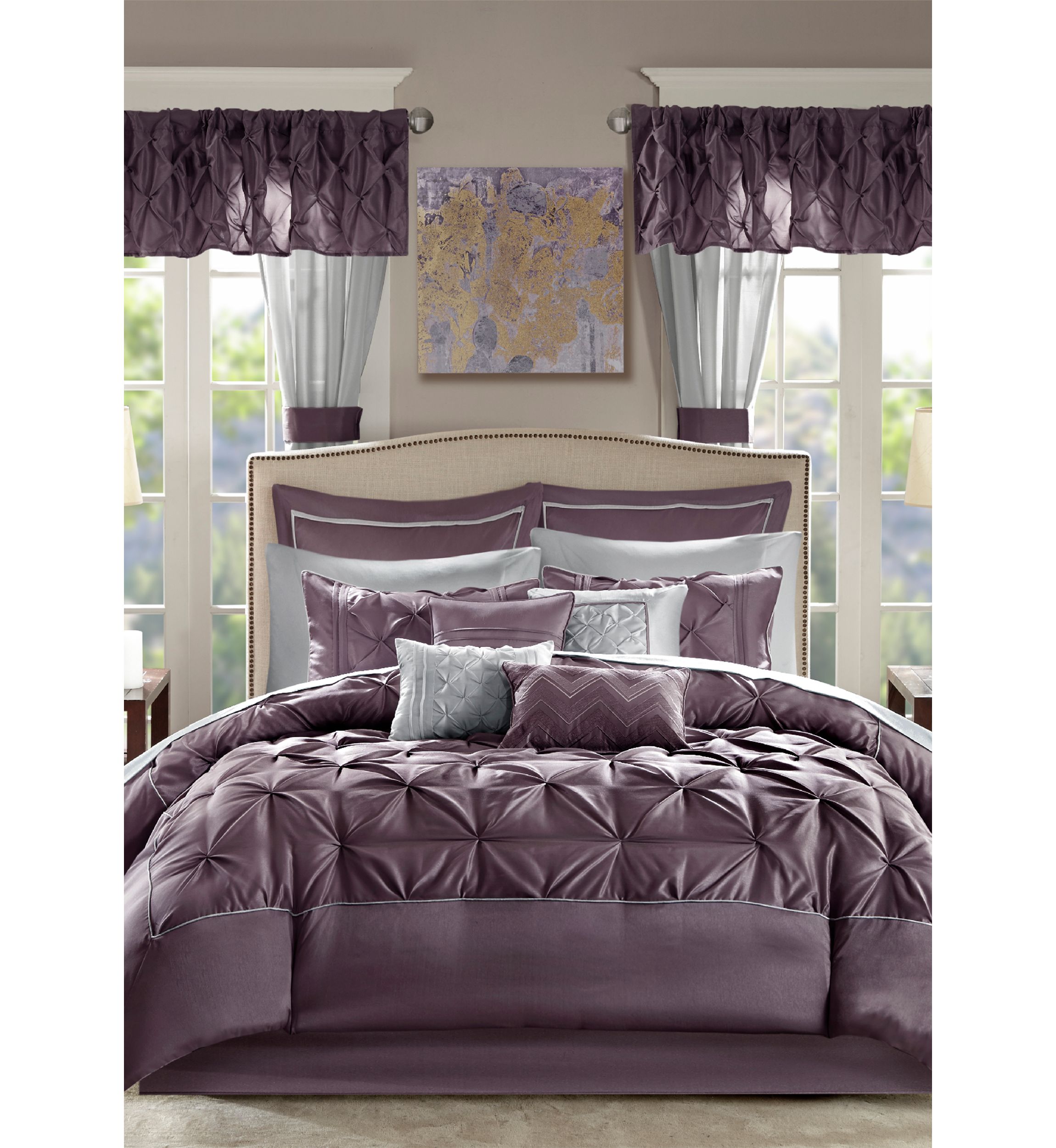 Joella Luxurious Lavish Tufted 24 Piece Room in a Bag