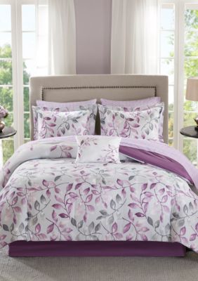 Madison Park Essentials Lafael Complete Comforter Set - Purple
