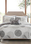Madison Park Essentials Knowles Complete Coverlet Set - Grey