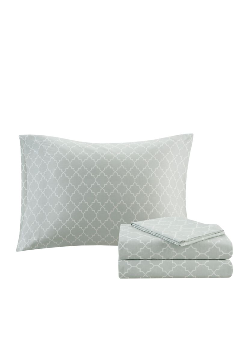 Madison Park Essentials Merritt Reversible Complete Comforter Set - Grey 