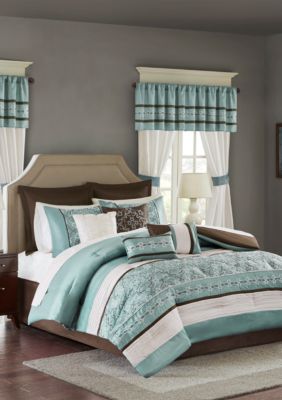 seafoam green king comforter set