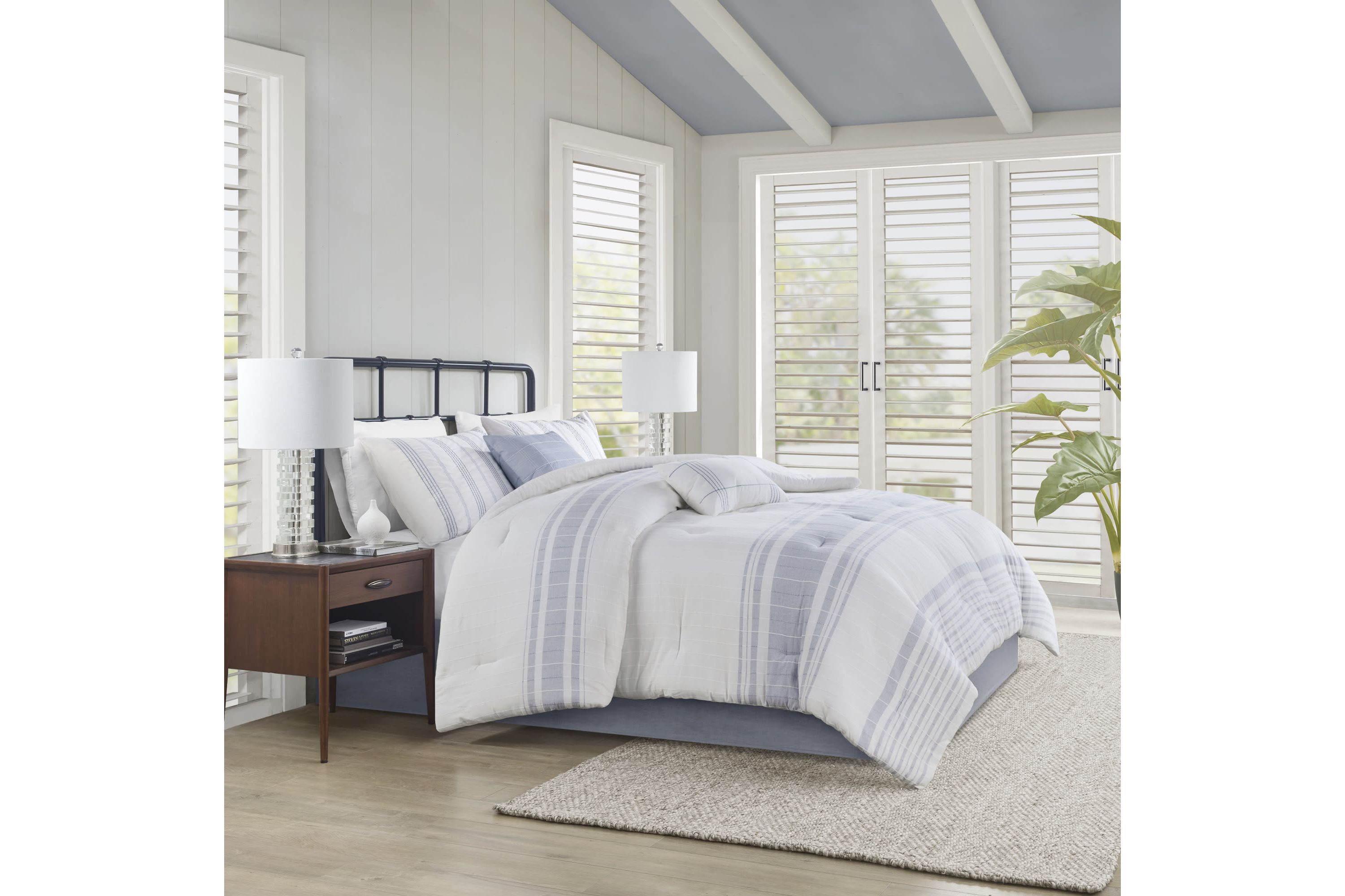 Morgan 6 Piece Cotton Jacquard Oversized Comforter Set