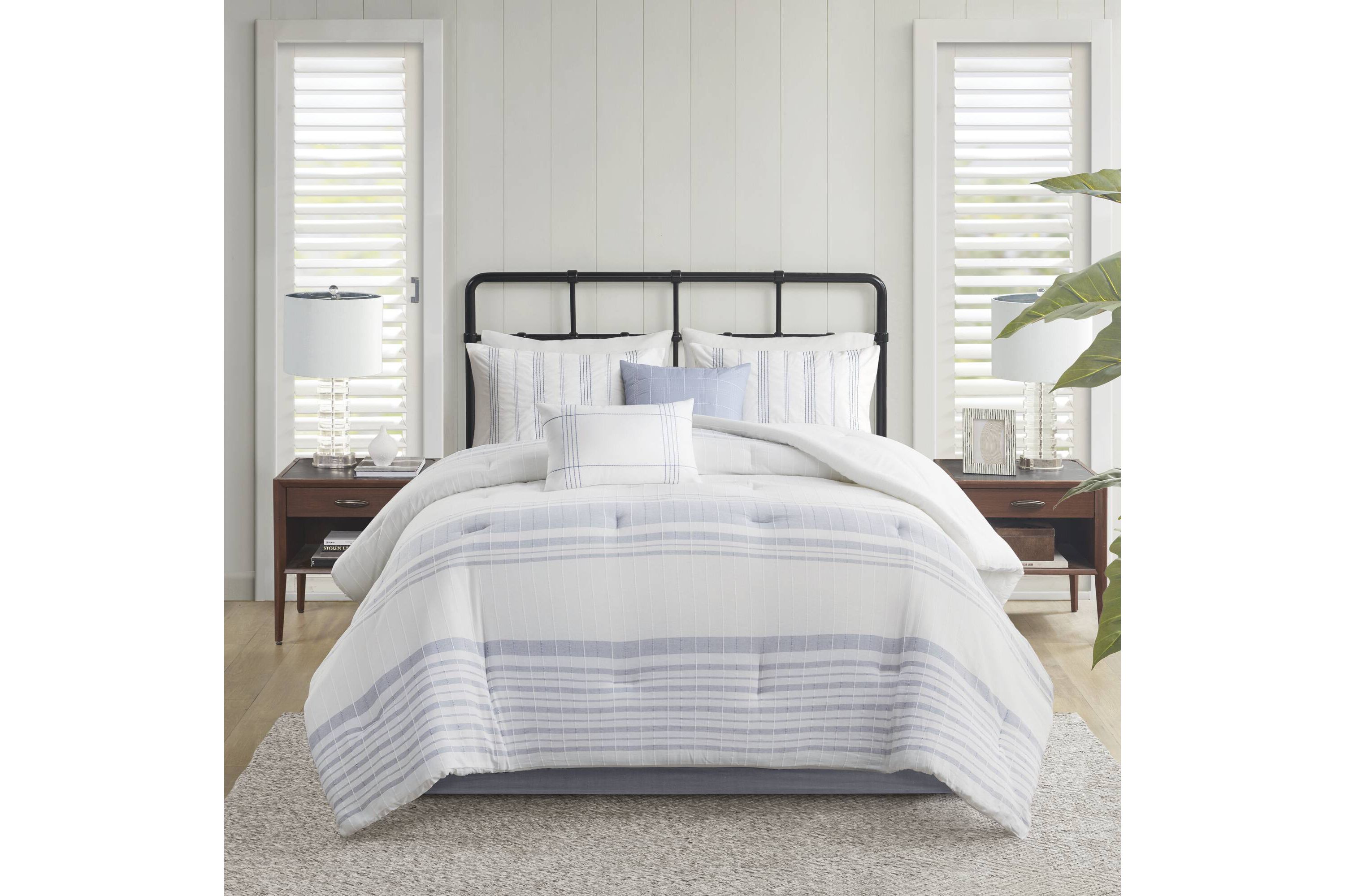 Morgan 6 Piece Cotton Jacquard Oversized Comforter Set