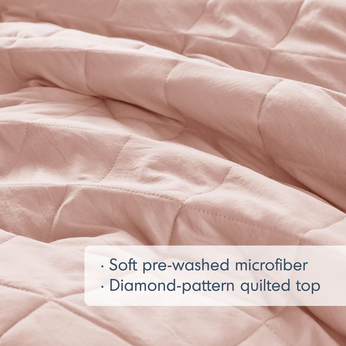 Phoebe Diamond Quilted Ruffle Edge Comforter Set