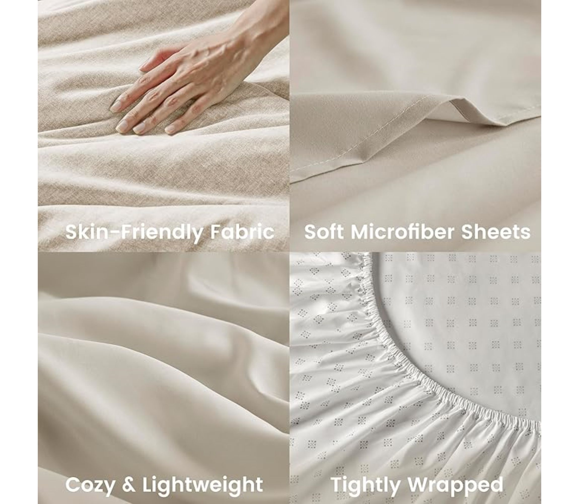 Camden Chambray Print Microfiber Comforter Set with Bed Sheets