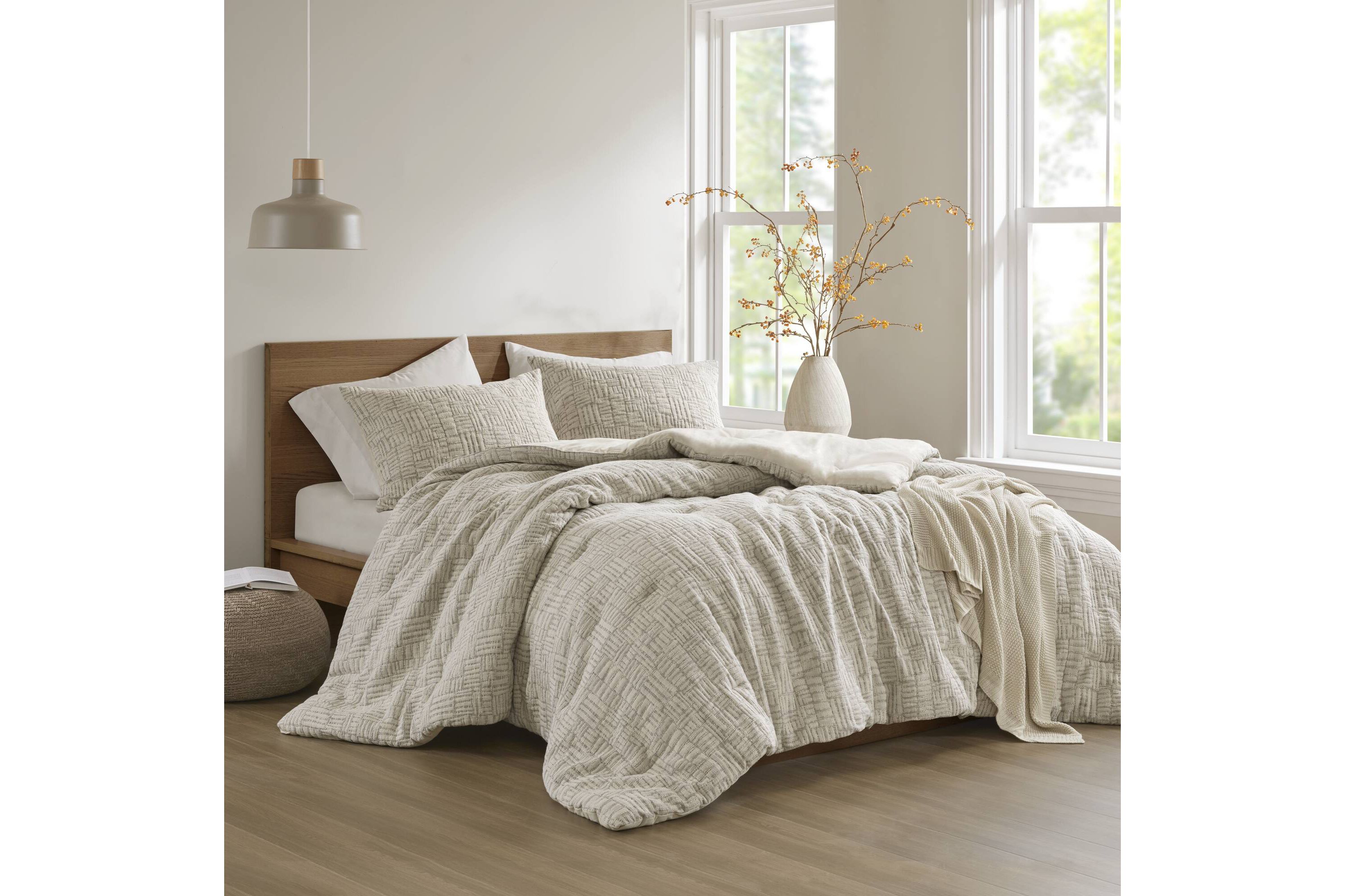 Harper Oversized Cotton Matelasse Comforter Set