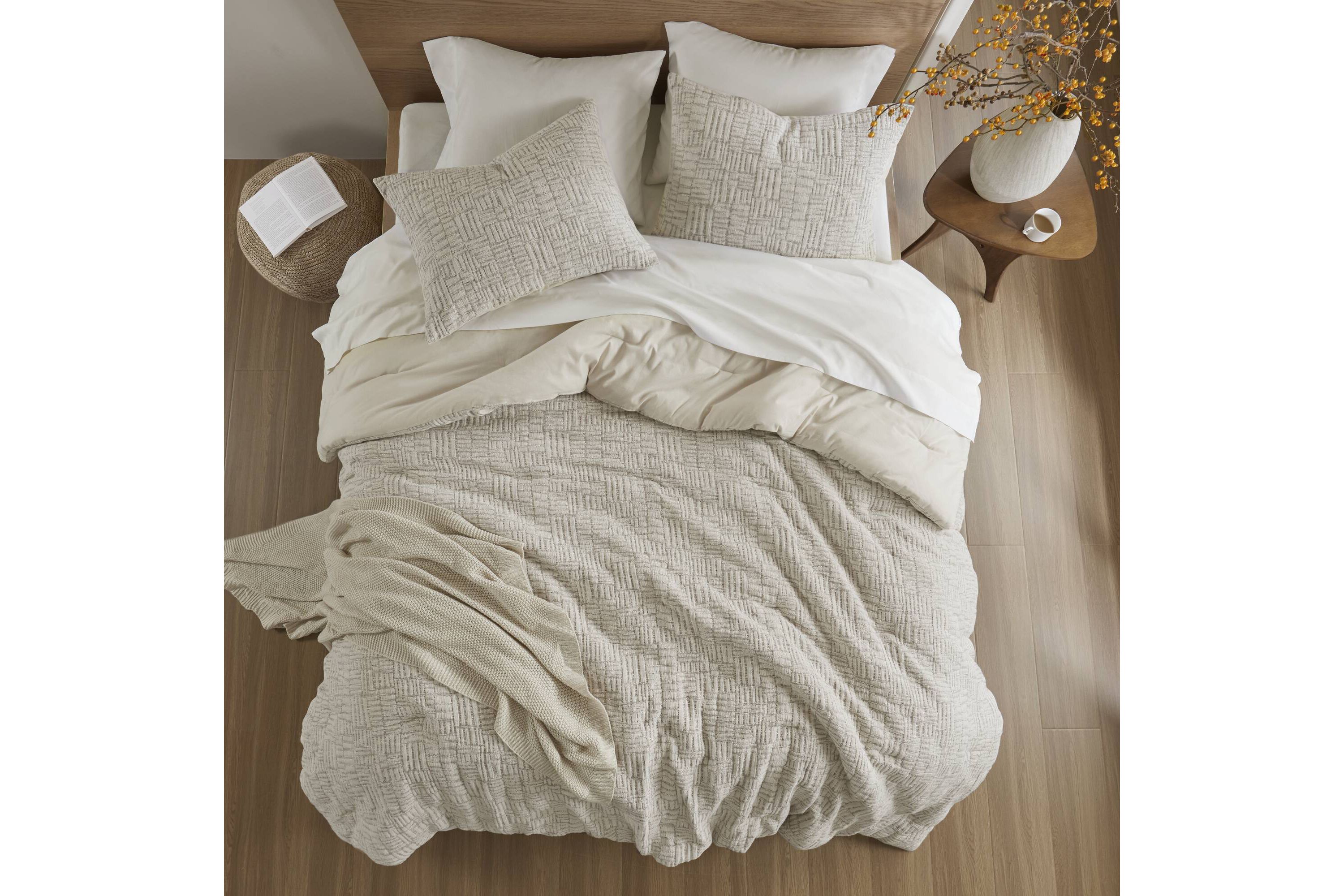 Harper Oversized Cotton Matelasse Comforter Set