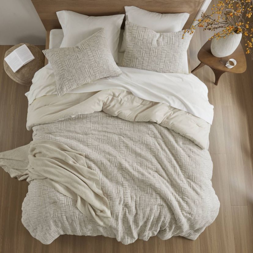 Harper Oversized Cotton Matelasse Comforter Set