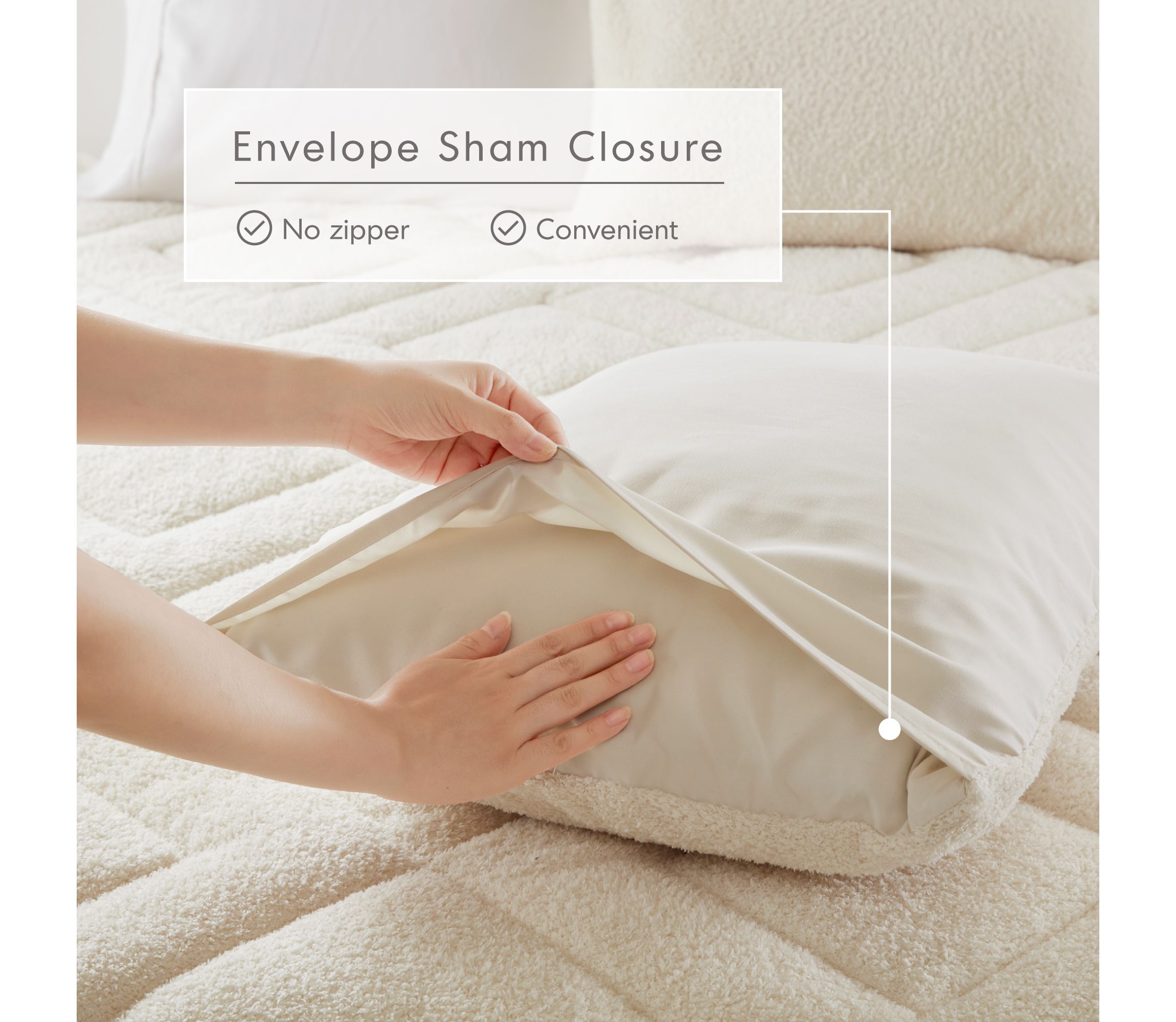 Kyla Double Diamond Quilted Teddy Comforter Set