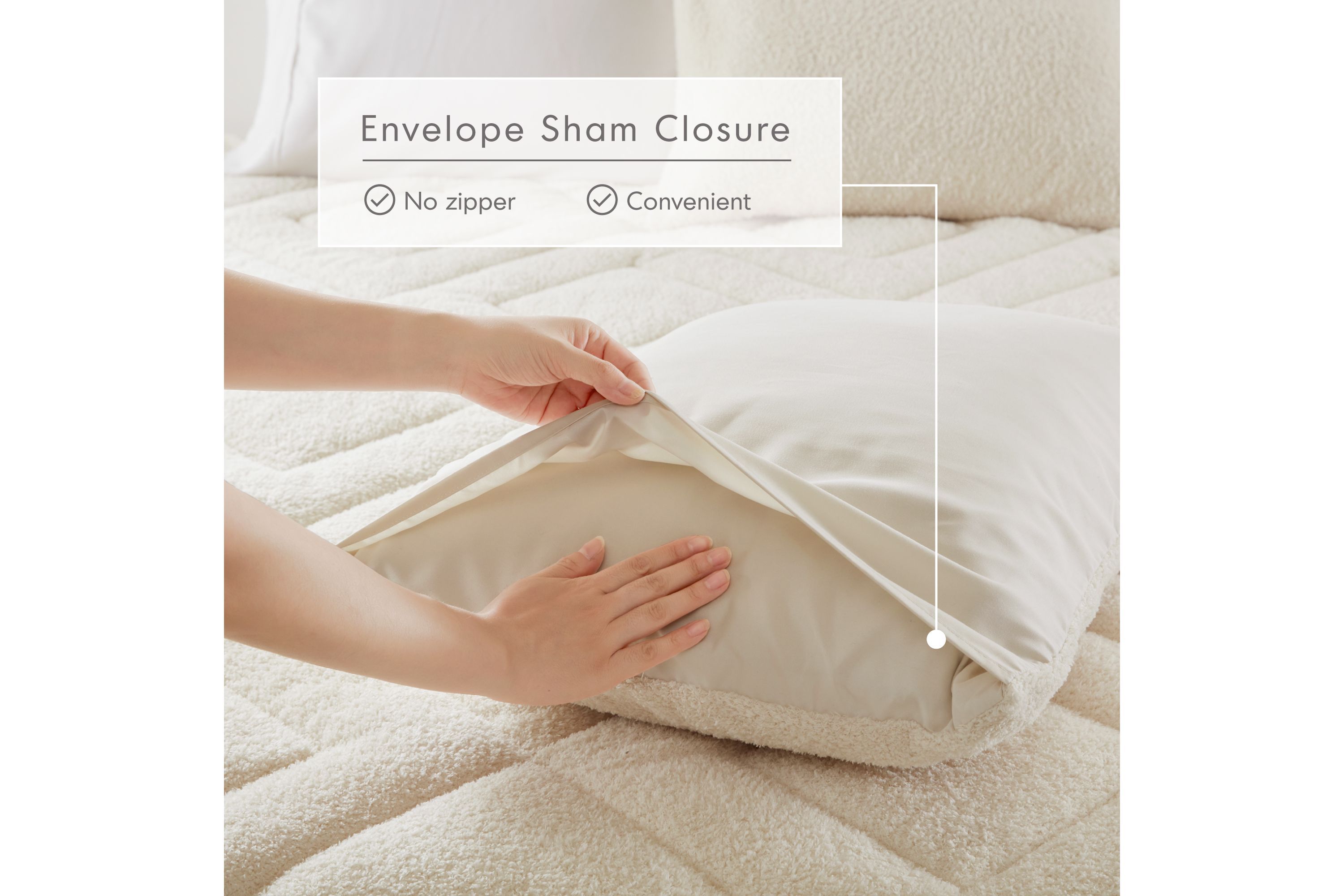 Kyla Double Diamond Quilted Teddy Comforter Set