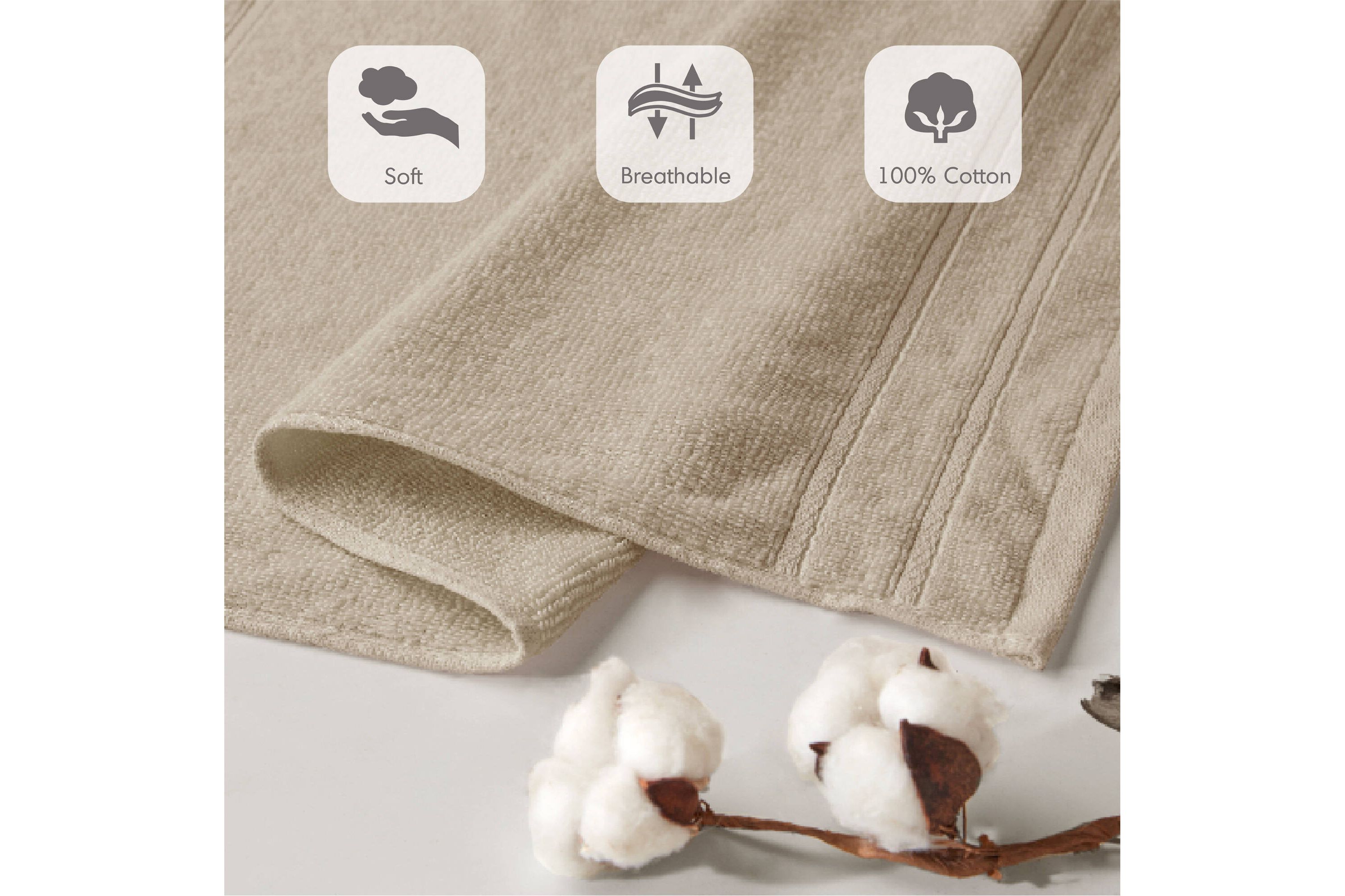 400GSM Essential Bundle Quick Dry 100% Cotton 12pc Towel Set