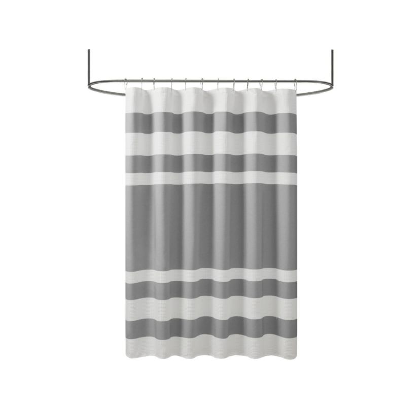 Spa Waffle Shower Curtain with 3M Treatment