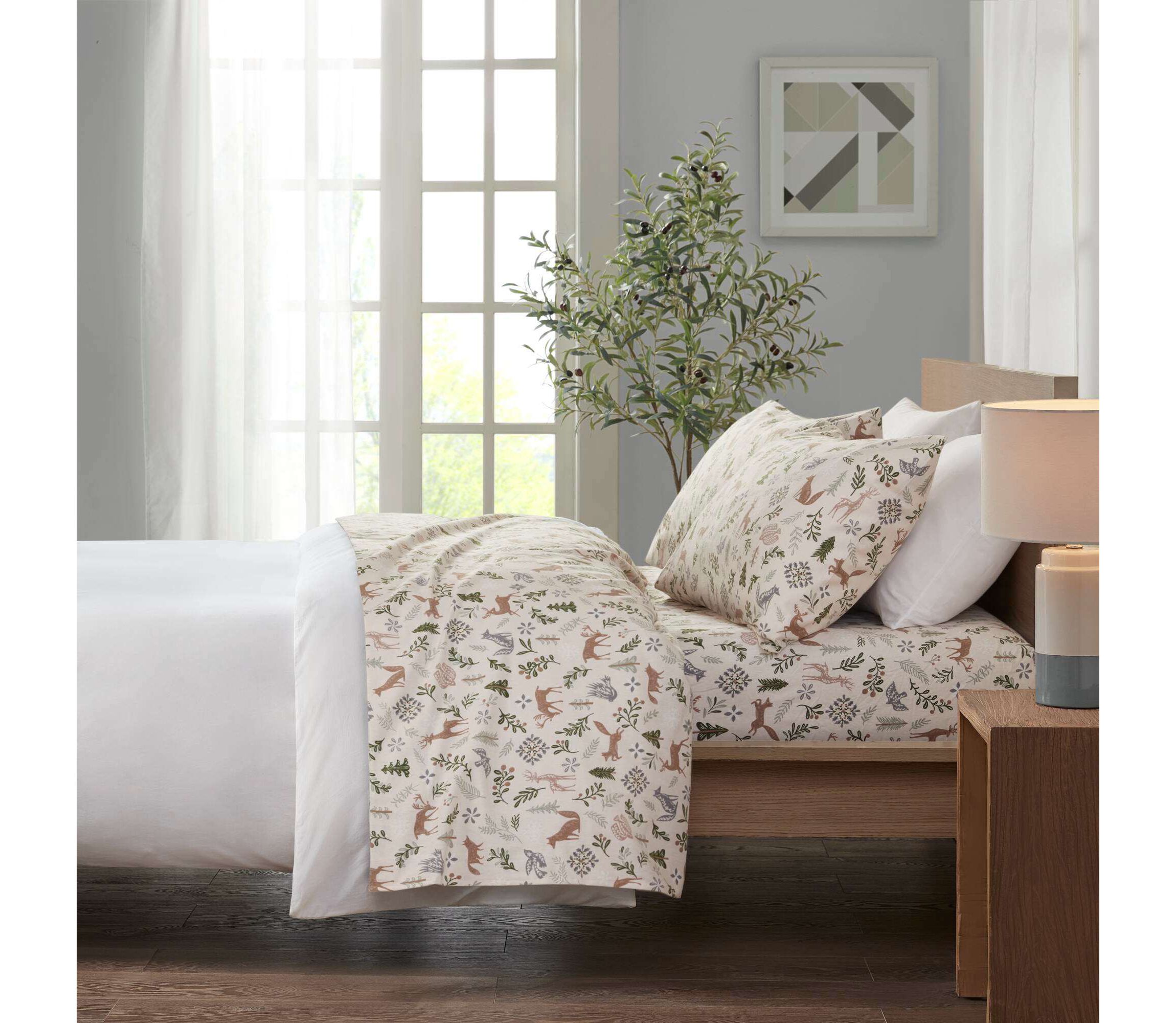 Cozy Cotton Flannel Printed Sheet Set