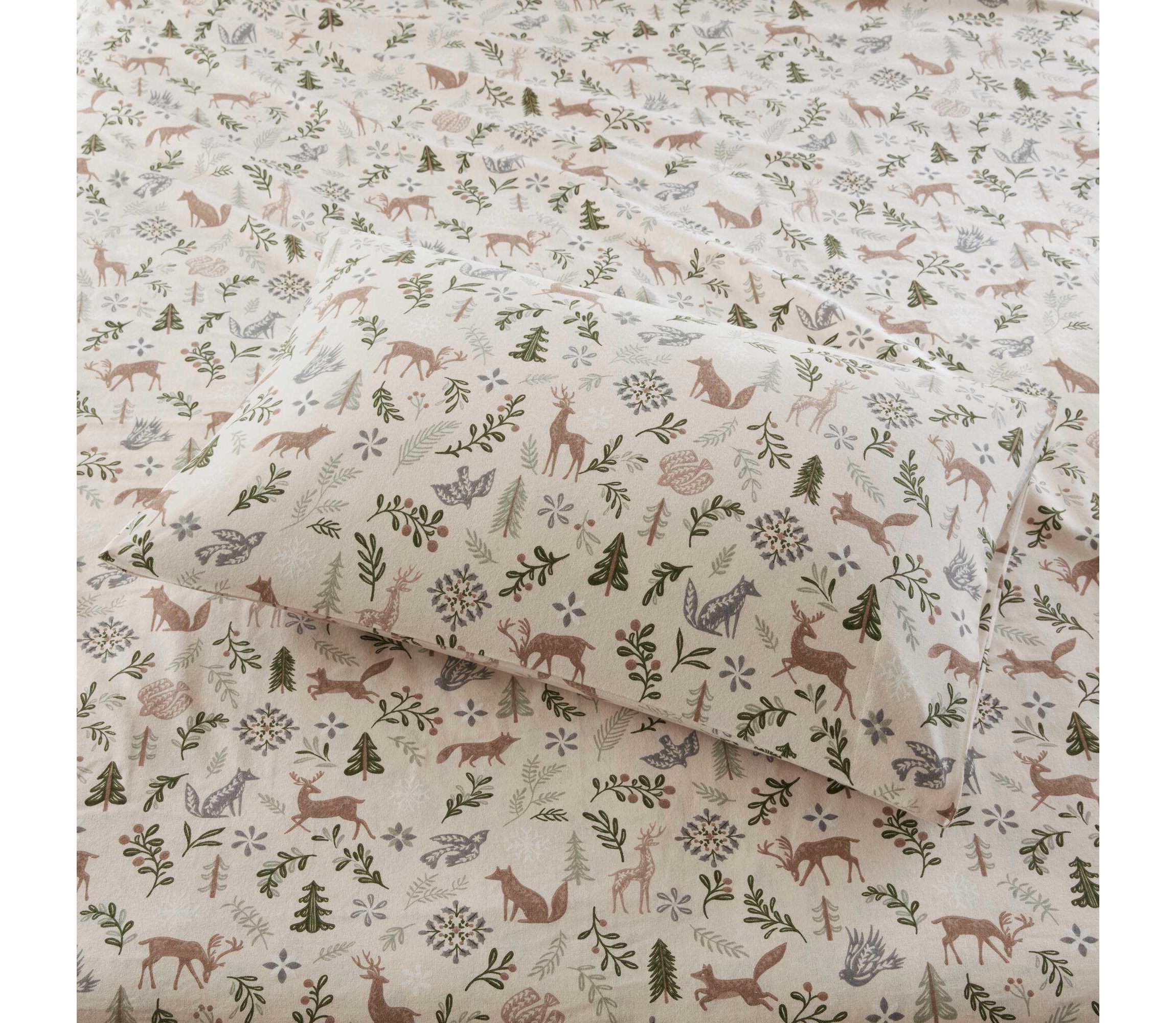 Cozy Cotton Flannel Printed Sheet Set