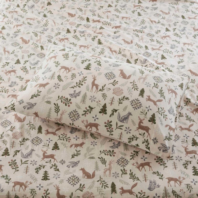 Cozy Cotton Flannel Printed Sheet Set