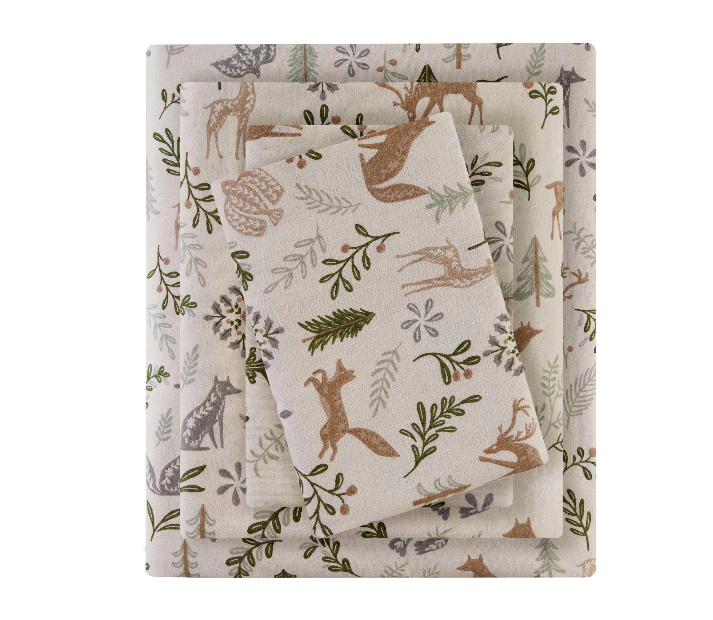 Cozy Cotton Flannel Printed Sheet Set