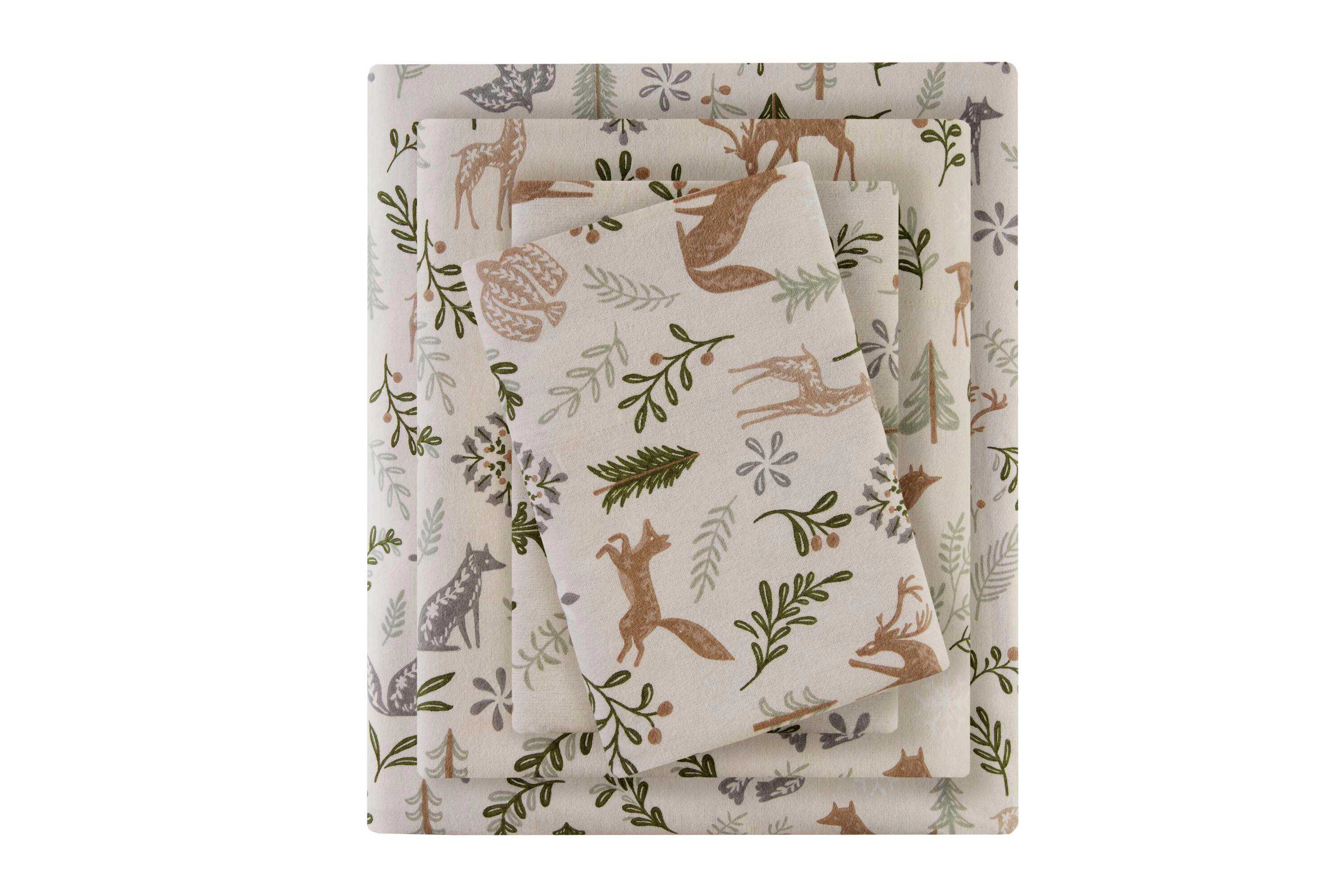 Cozy Cotton Flannel Printed Sheet Set