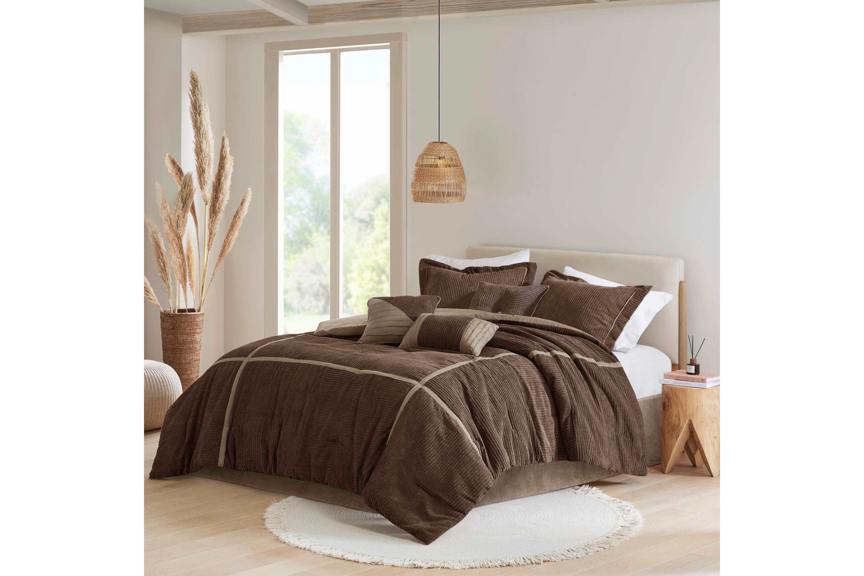 Dallas 7 Piece Micro Corduroy Comforter Set
