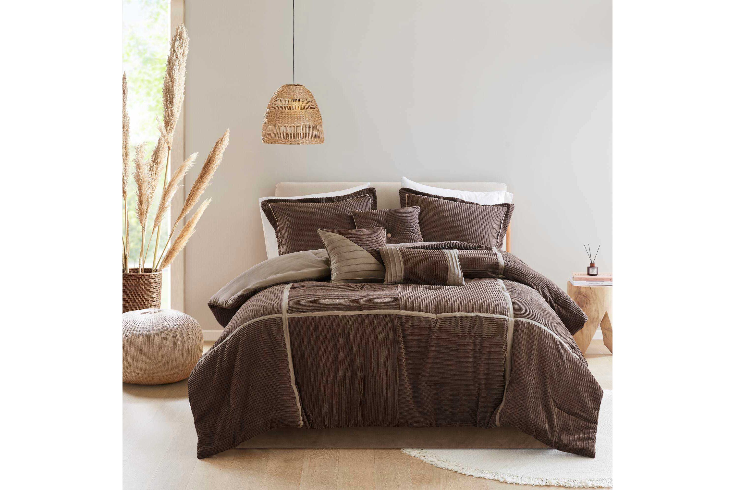 Dallas 7 Piece Micro Corduroy Comforter Set