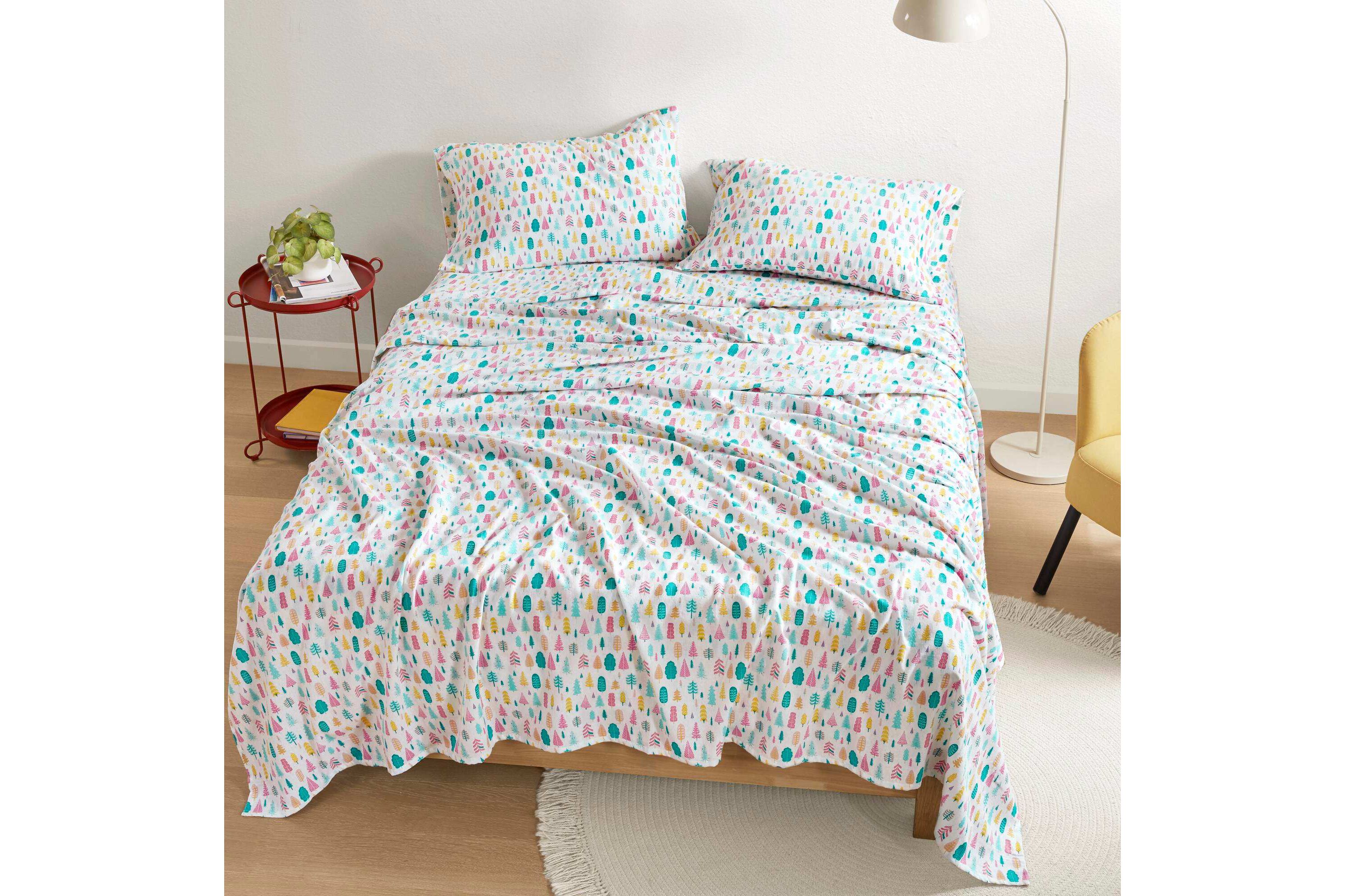 Cozy Soft Cotton Flannel Printed Sheet Set