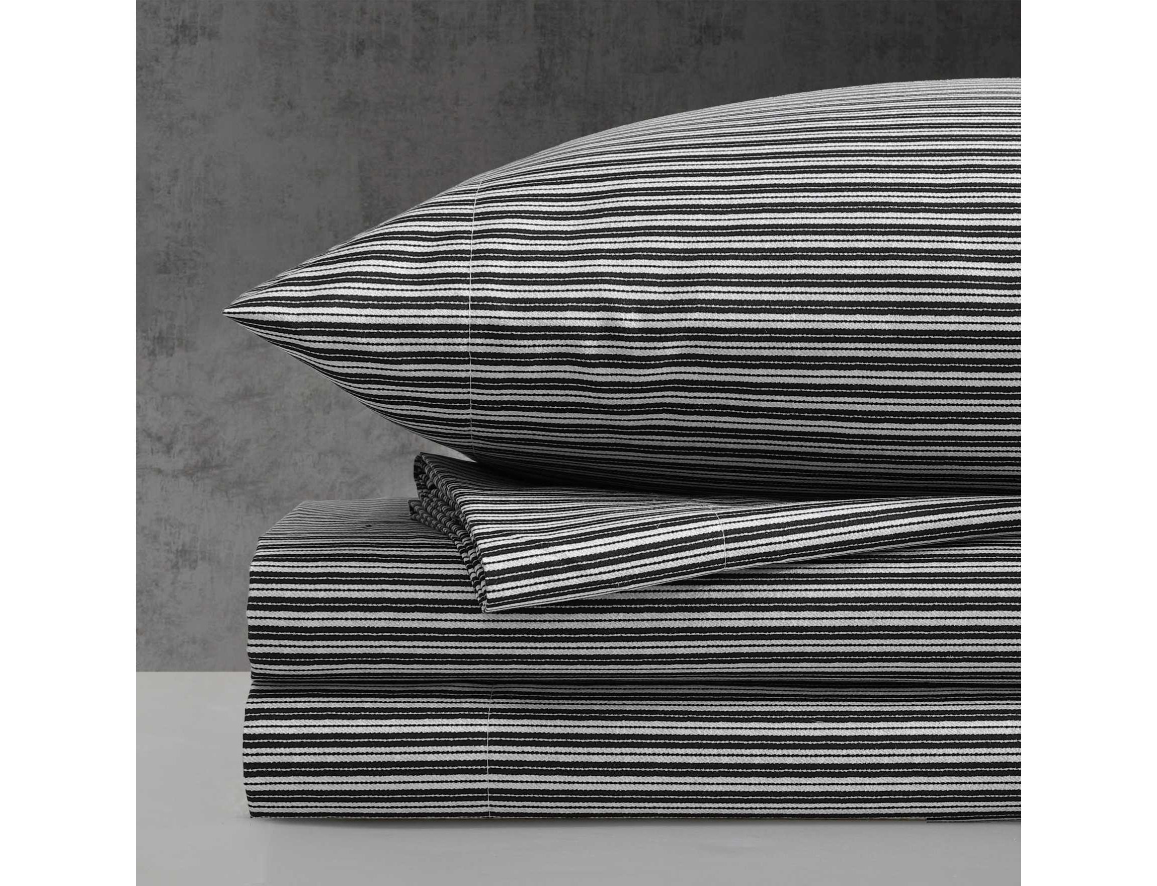 Twill Stripe Texture Microfiber Sheet Set