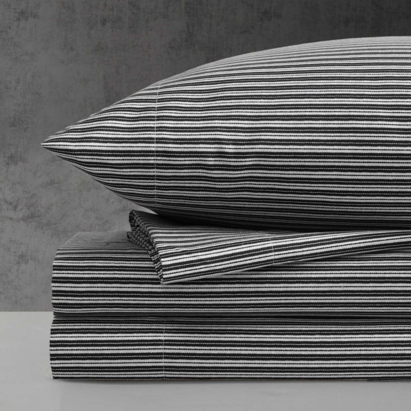 Twill Stripe Texture Microfiber Sheet Set