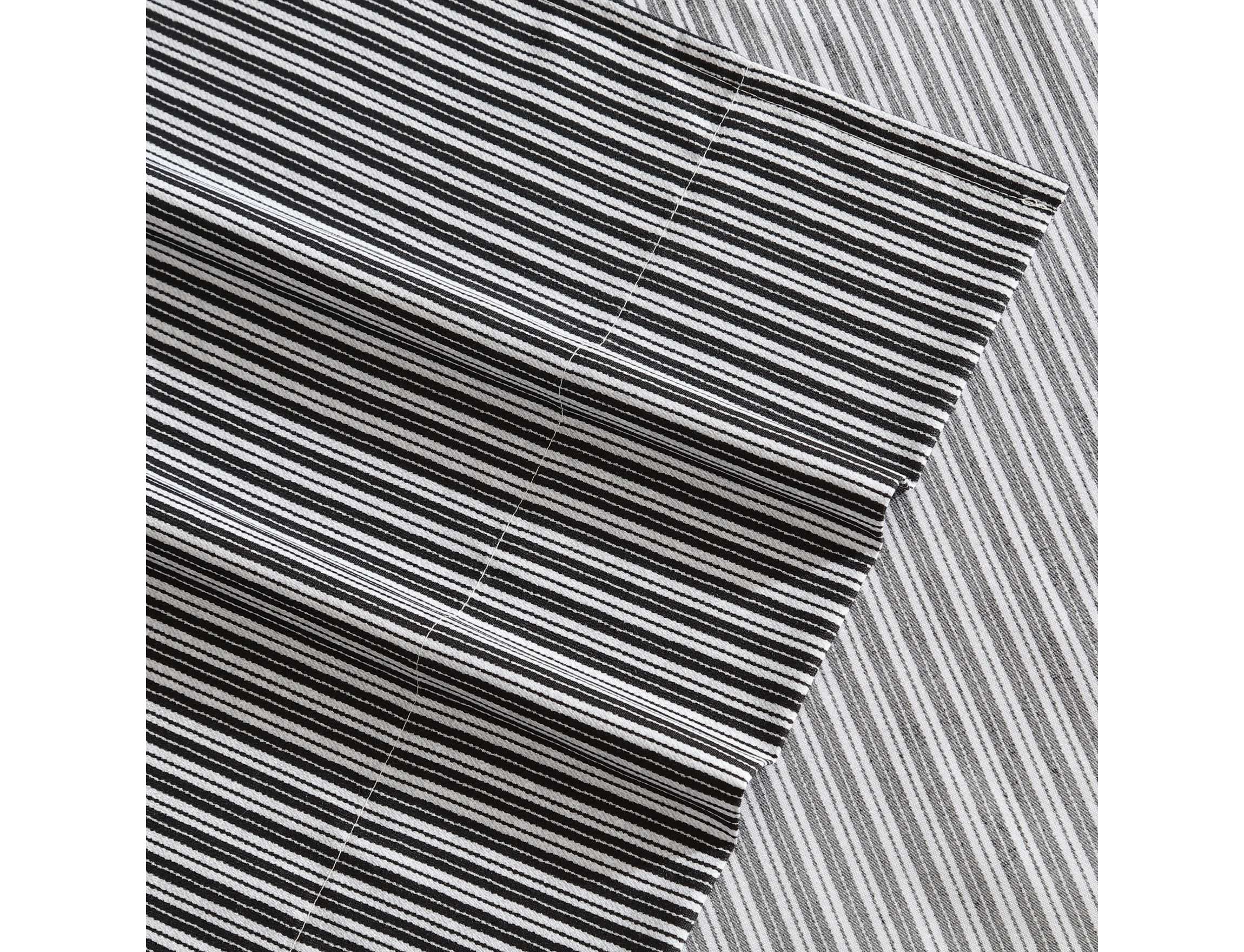 Twill Stripe Texture Microfiber Sheet Set