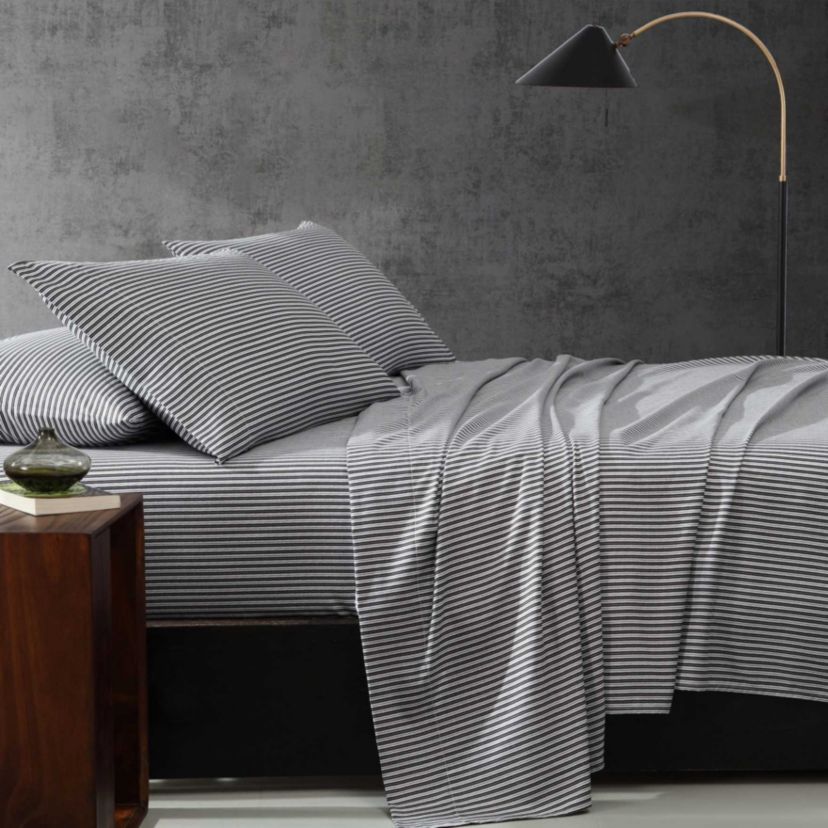 Twill Stripe Texture Microfiber Sheet Set