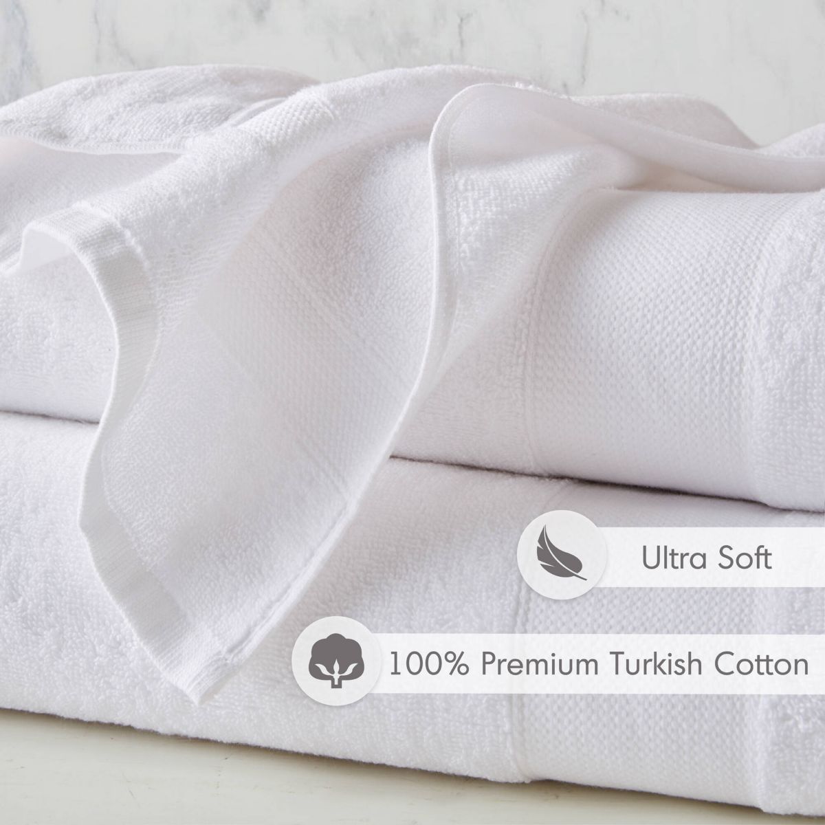 Premium Turkish Cotton Premium Turkish 500GSM Plush 2pc XL Towel Set