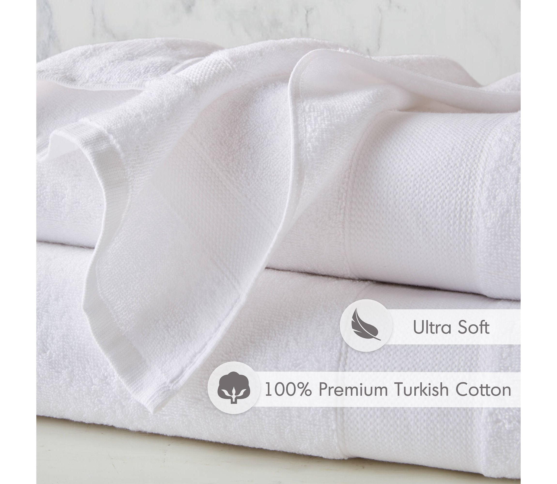 Premium Turkish Cotton Premium Turkish 500GSM Plush 2pc XL Towel Set