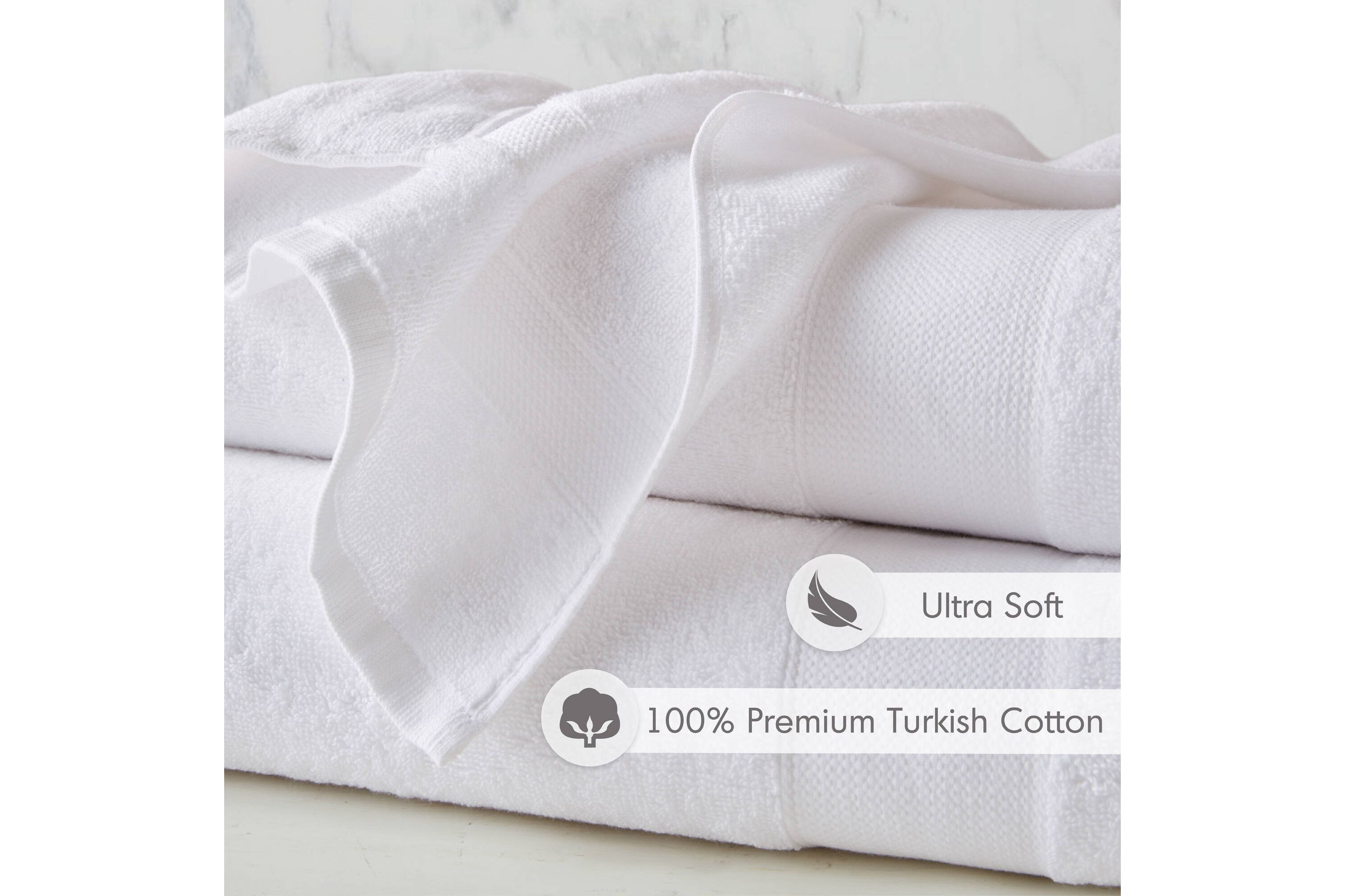 Premium Turkish Cotton Premium Turkish 500GSM Plush 2pc XL Towel Set