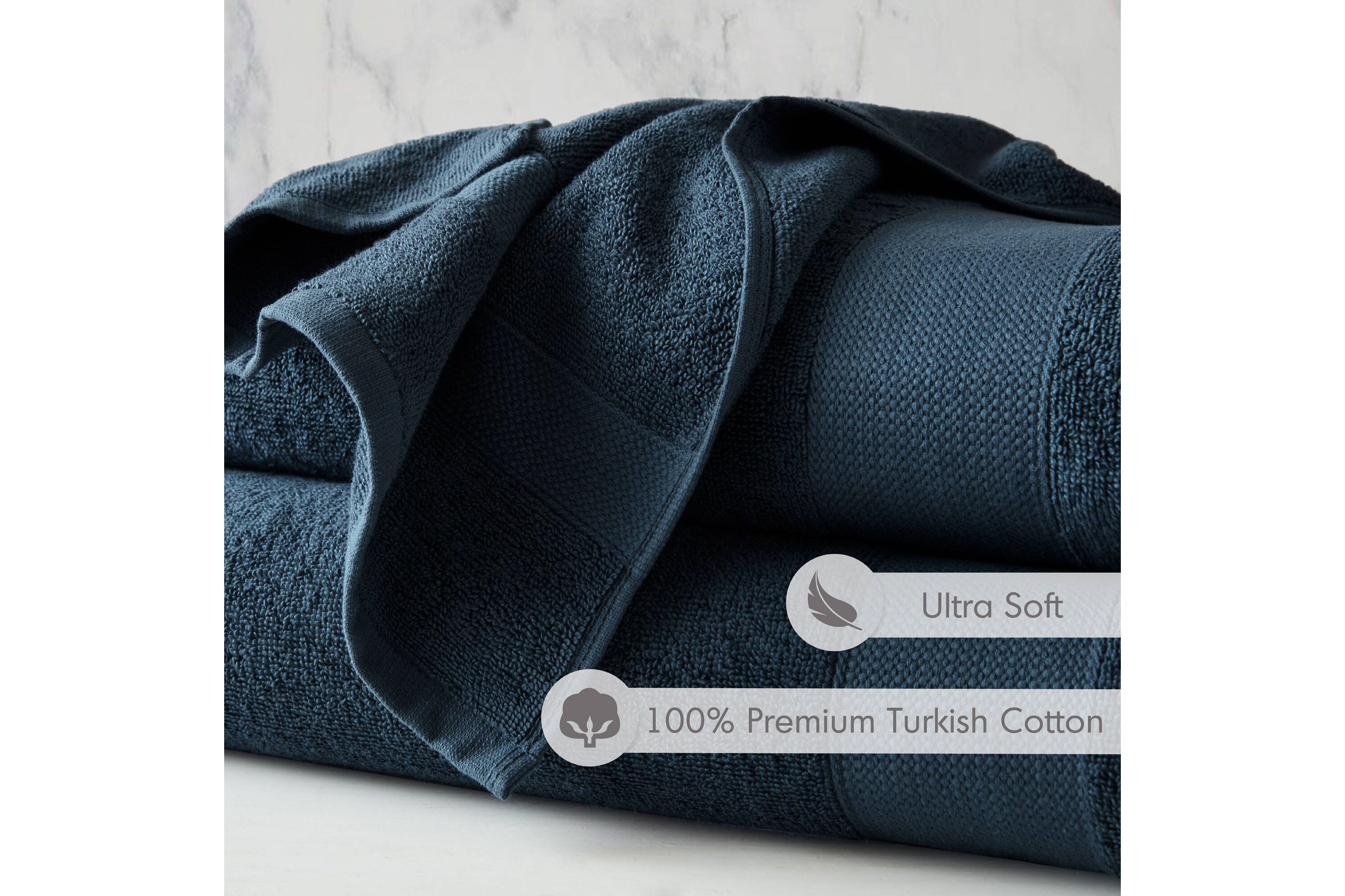 Premium Turkish Cotton Premium Turkish 500GSM Plush 2pc XL Towel Set