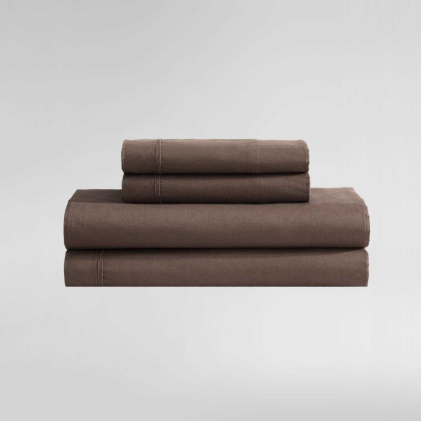 Washed Percale Cotton Sheet Set