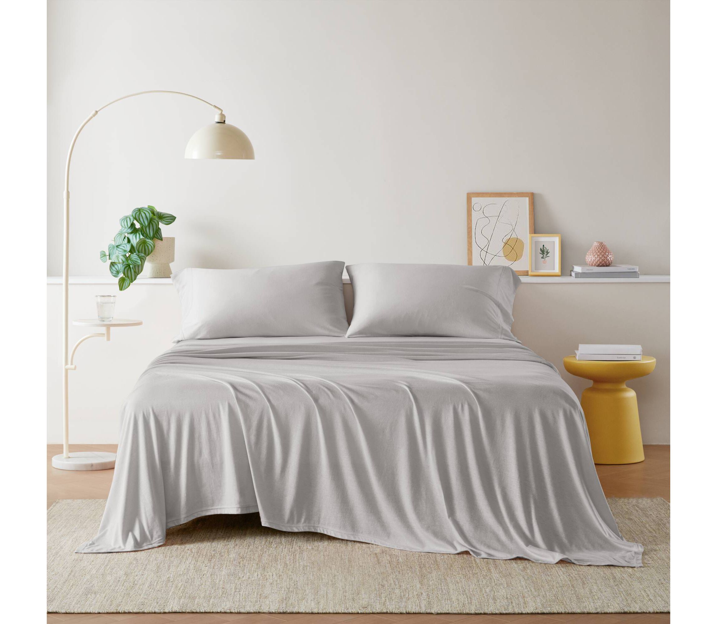 Cotton Blend Jersey Knit All Season Sheet Set
