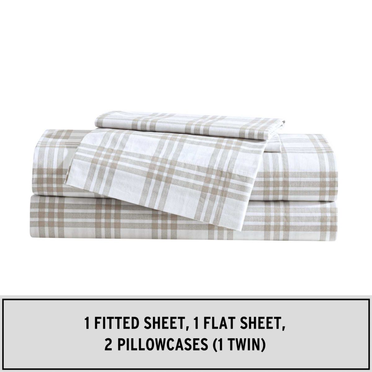 Basic Plaid Cotton Sheet Set