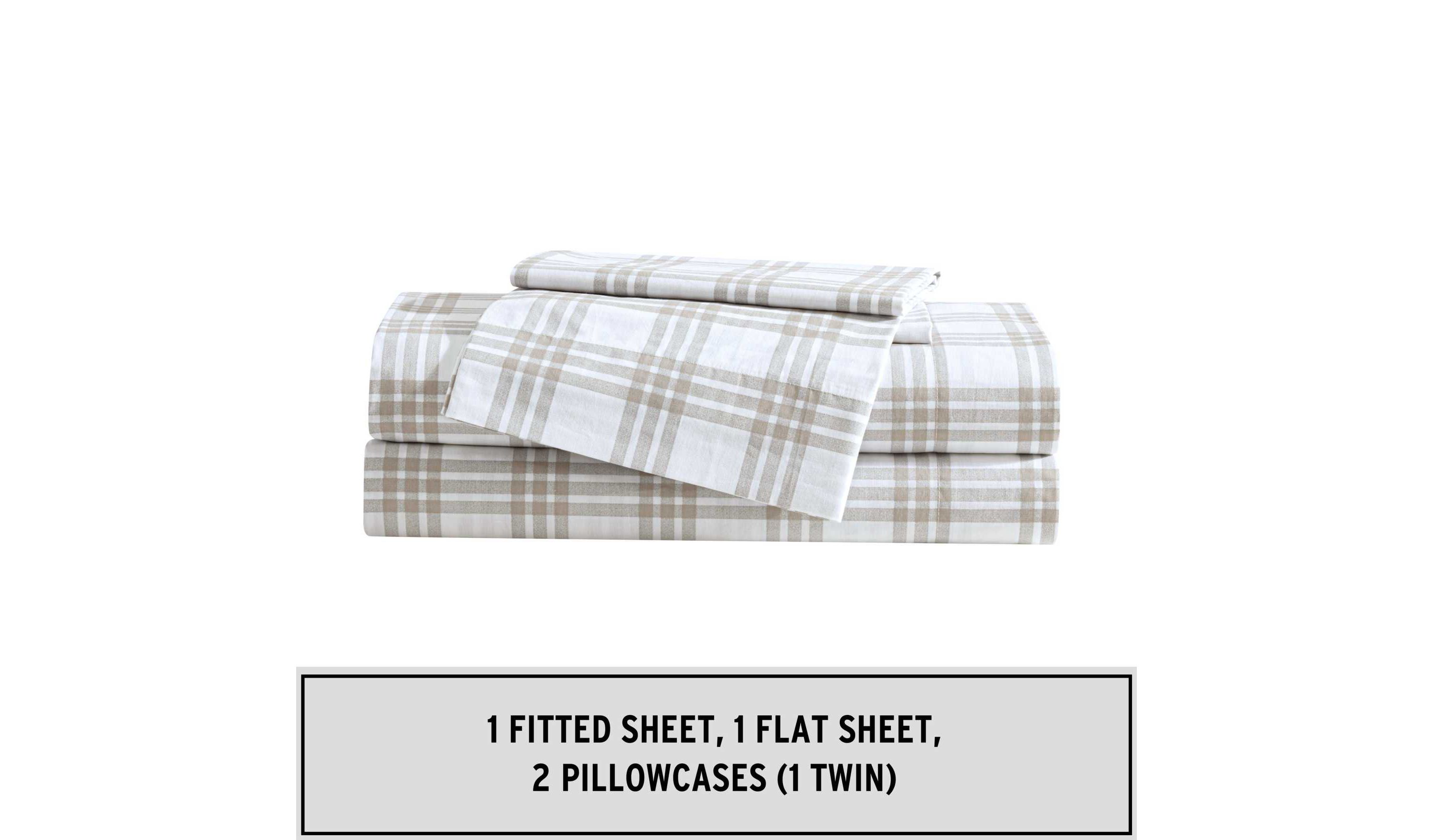 Basic Plaid Cotton Sheet Set