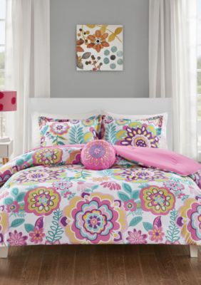 Mizone Camille Floral Comforter Set Pink Belk