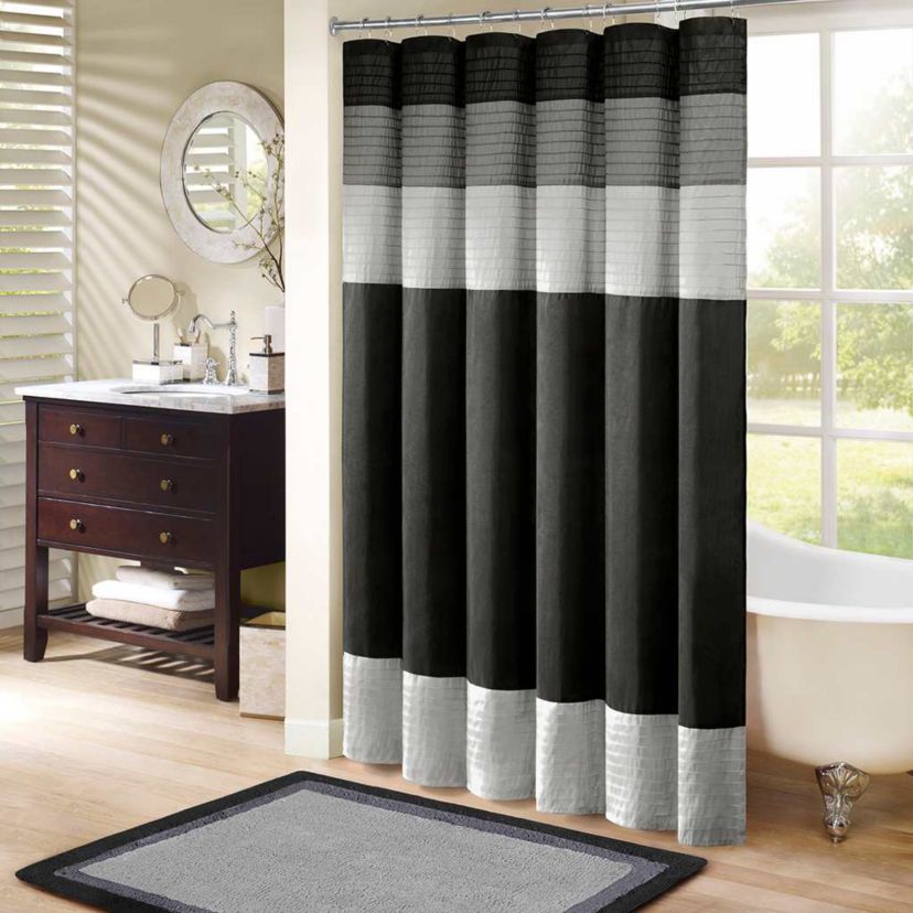 Amherst Faux Silk Shower Curtain