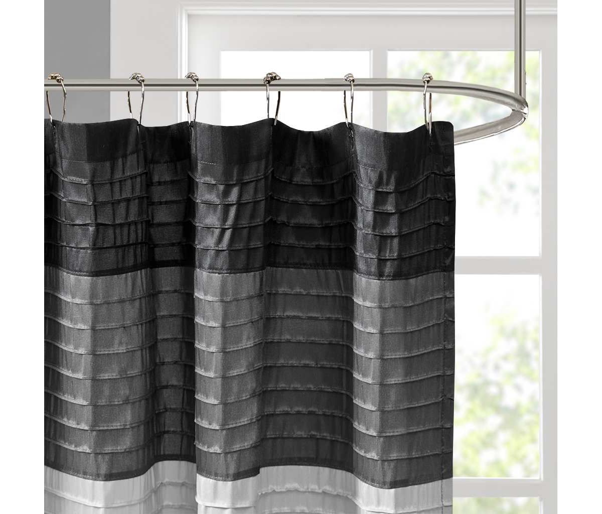 Amherst Faux Silk Shower Curtain