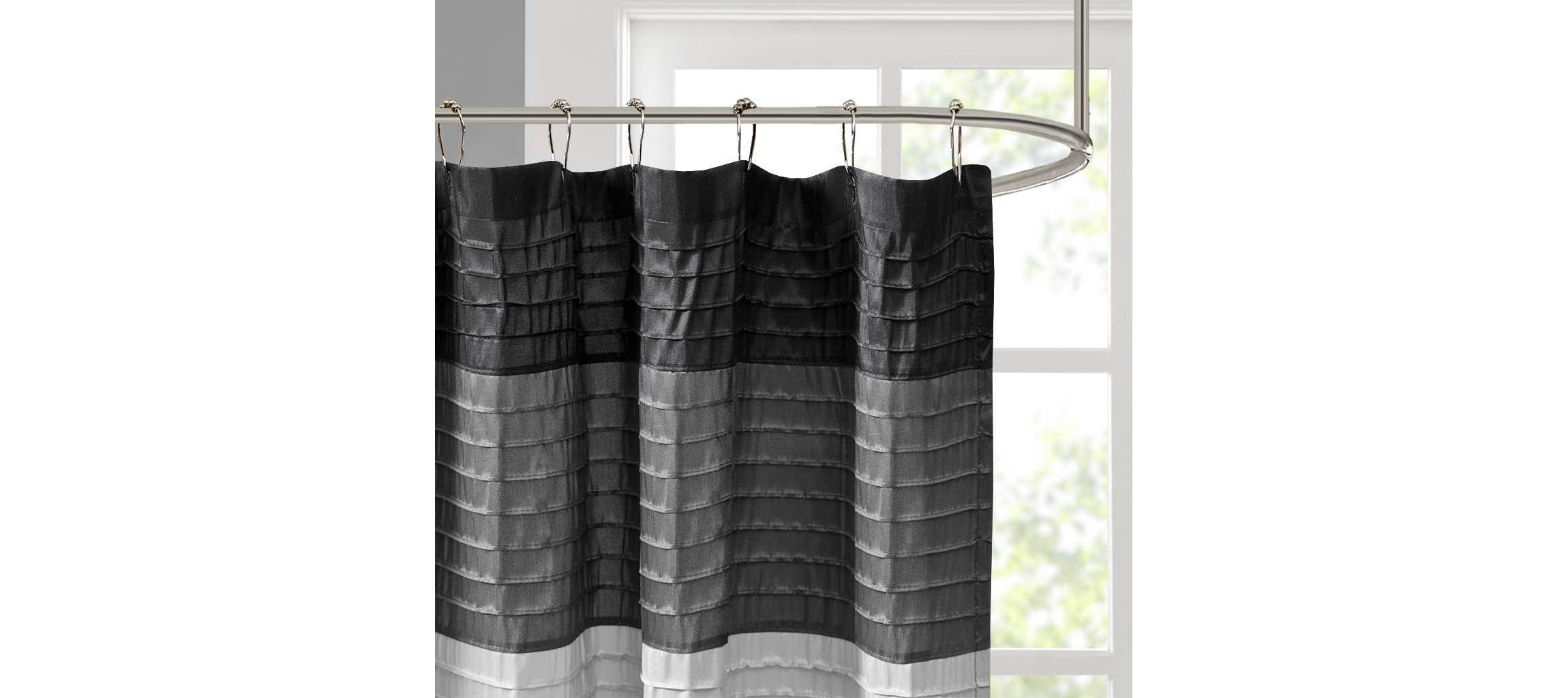 Amherst Faux Silk Shower Curtain