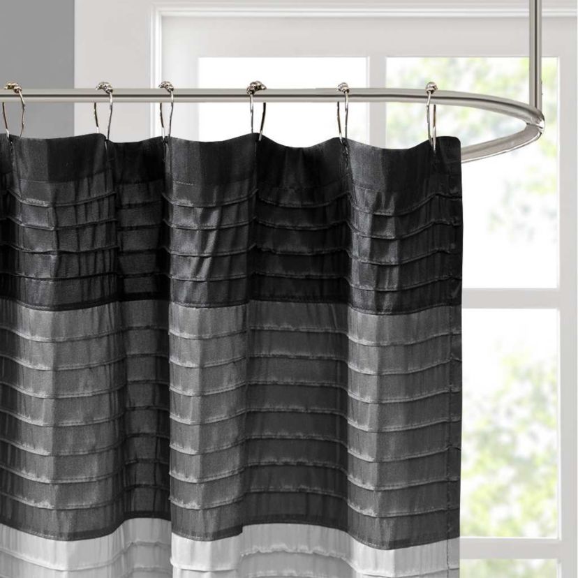 Amherst Faux Silk Shower Curtain