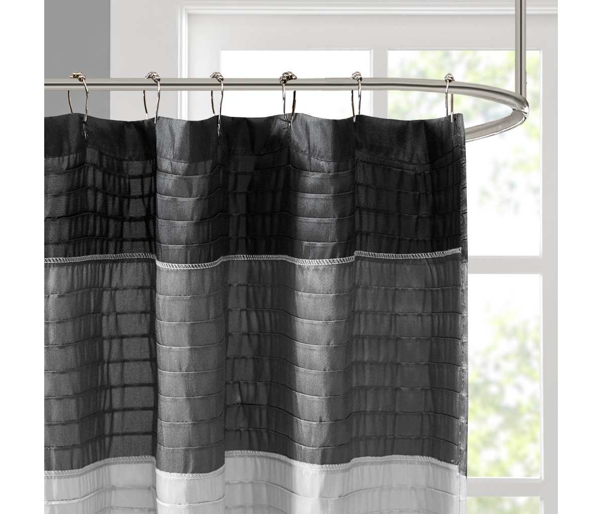 Amherst Faux Silk Shower Curtain