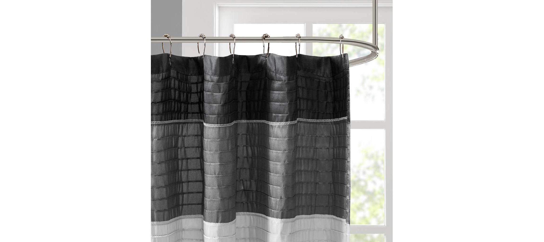 Amherst Faux Silk Shower Curtain