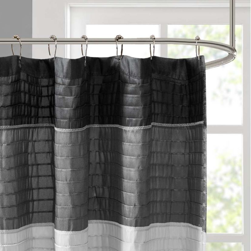 Amherst Faux Silk Shower Curtain