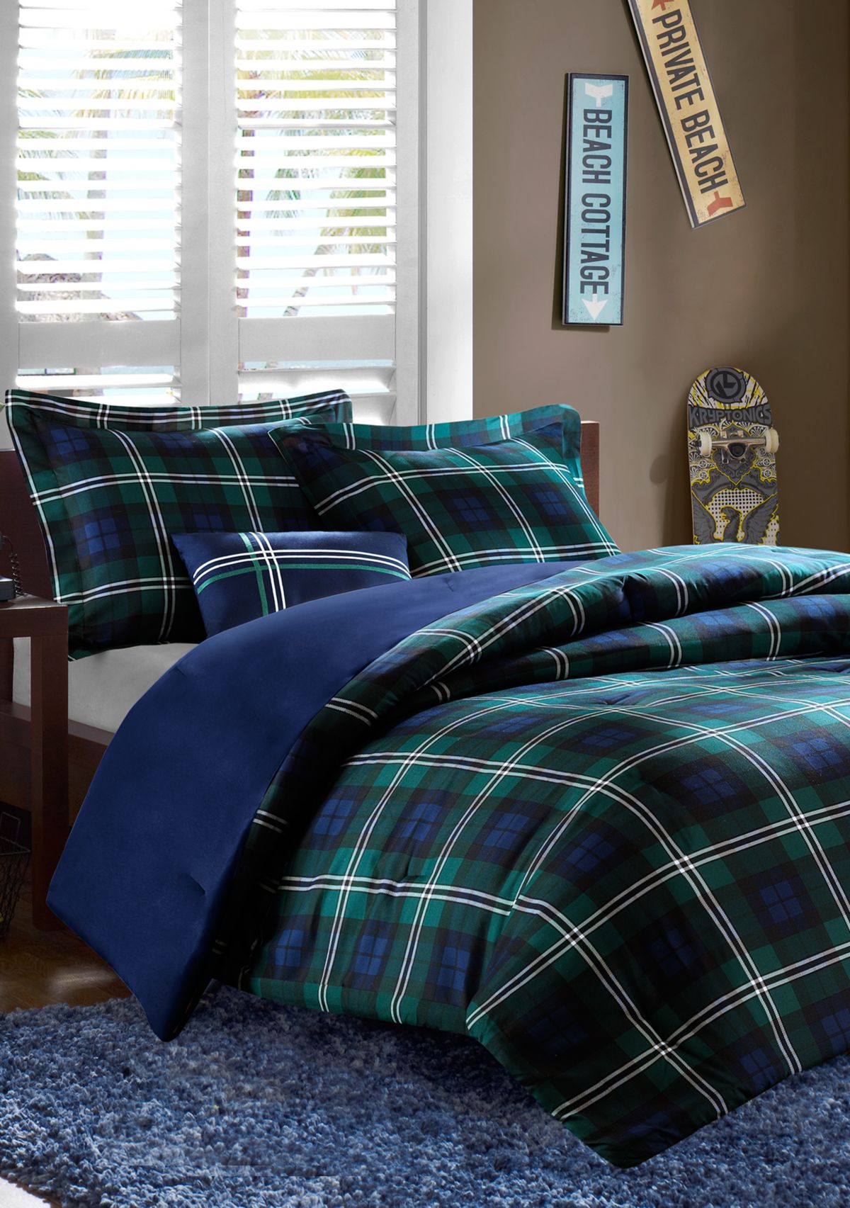 Brody Blue Comforter Set